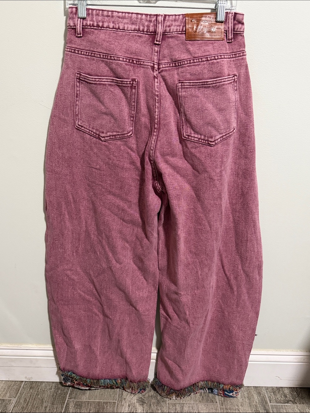 NWT! Aelfric Eden Patchwork Barrel Jeans Size 26 - Picture 10 of 15